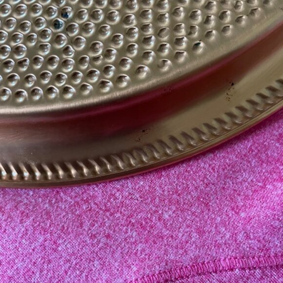 Vintage Coppercraft Guild Hammered Copper Round Tray 12.25" in Diameter - Picture 5 of 9
